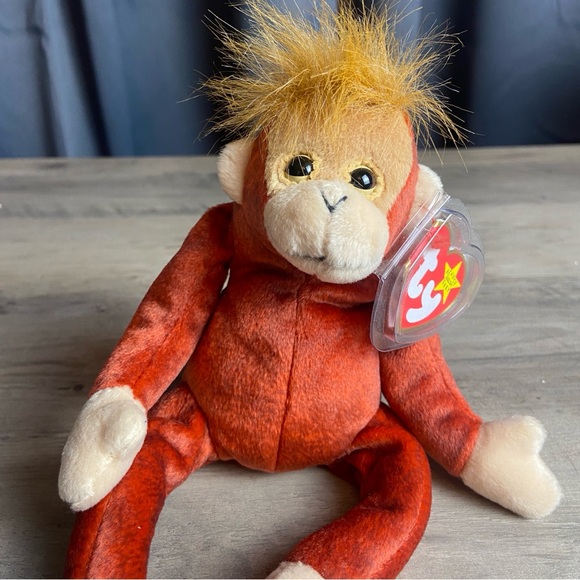 ty beanie baby SCHWEETHEART 1999, Orange‎ and Tan - Picture 2 of 7